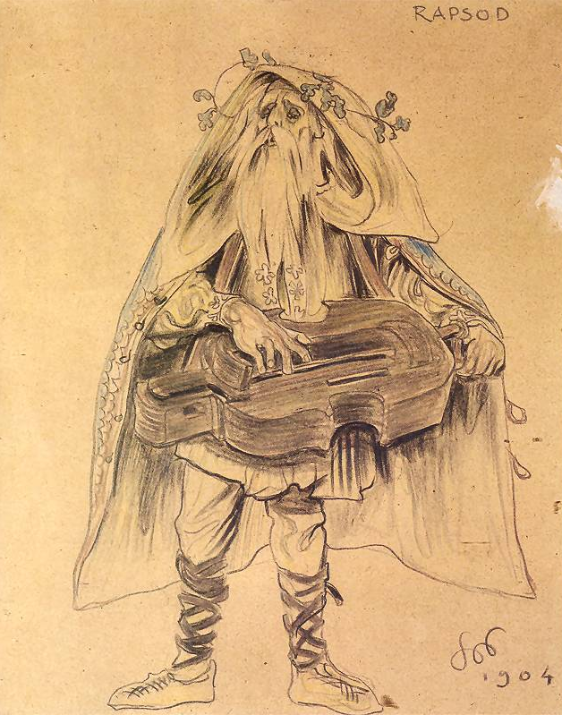 Wyspiański’s fascination with folklore, traditional culture, & national history shaped his costume design, both in his portraits & the preparatory drawings for his plays. As well as being a playwright, he imagined & designed all the costumes & staging 11/