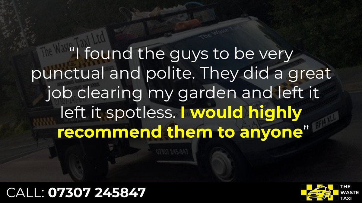 ⭐️⭐️⭐️⭐️⭐️

You have the waste, we have the taxi - put our service and value to the test!

Send us a direct message to get a free quote.