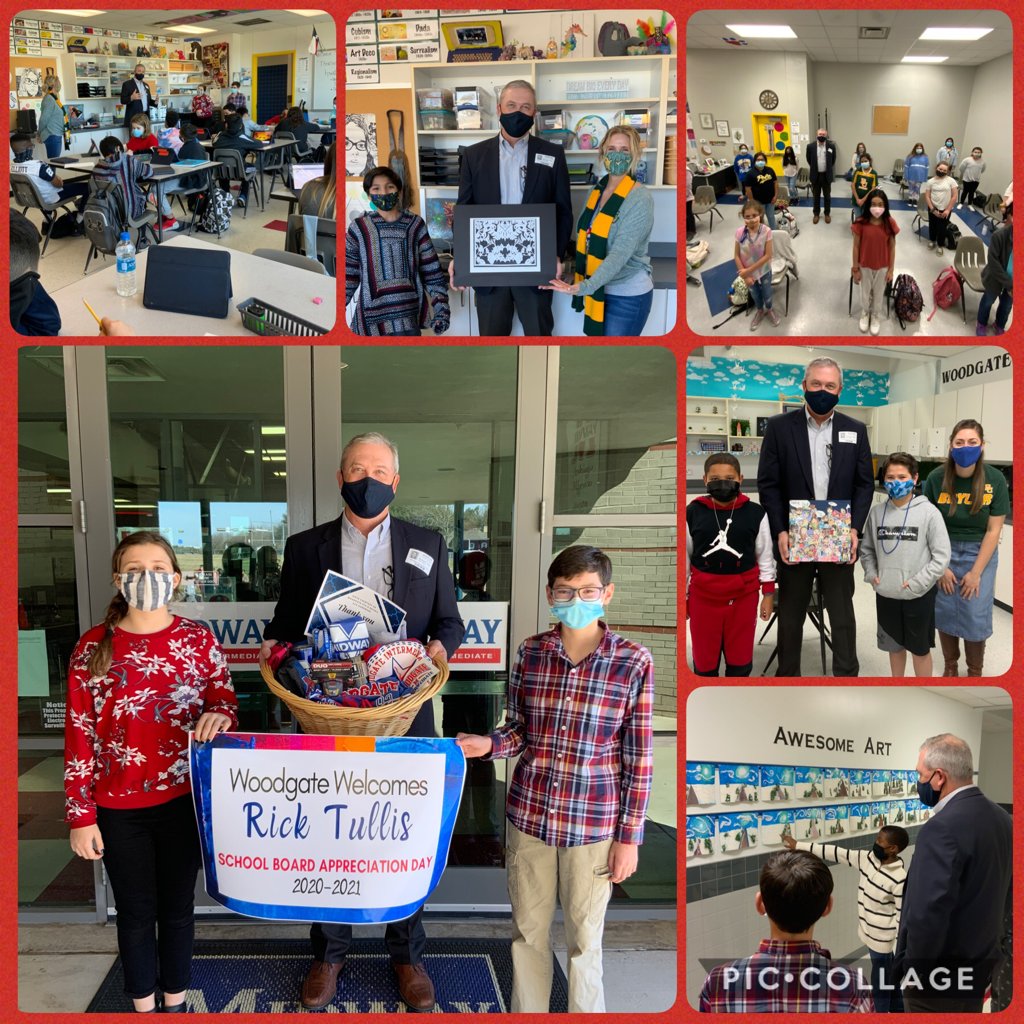 This month is School Board Appreciation month and we were lucky enough to have Mr. Rick Tullis visit our campus this week!  Thank you so much for your hard work and dedication to the students <a href="/midwayisd/">Midway ISD</a>.  #woodgreat #weloveourschoolboard