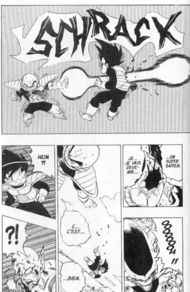 De plus Krilin reste vraiment humble et empathique, si bien qu'il a du mal à blesser même Vegeta, qui a tué ses amis.Son courage force le respect, il attaque Freezer plusieurs fois et le blesse, ce même Freezer qui a traumatisé le prince des saiyans !