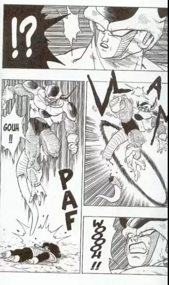 De plus Krilin reste vraiment humble et empathique, si bien qu'il a du mal à blesser même Vegeta, qui a tué ses amis.Son courage force le respect, il attaque Freezer plusieurs fois et le blesse, ce même Freezer qui a traumatisé le prince des saiyans !