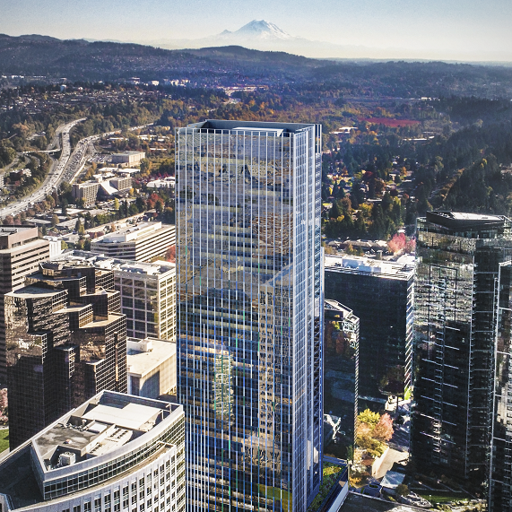 Doka_USA's tweet photo. 555 108th Ave NE in Bellevue, WA, is going up with Doka's climbing #formwork system, #SuperClimber SCP. The tower will rise 600 feet (42 stories), elevating both the skyline and streetscape. #MoreThanFormwork #ConcreteConstruction
#buildonsafety https://t.co/0qJKjQMruM