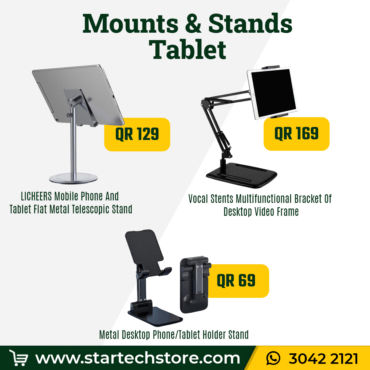 StartechStore's tweet image. Shop for a large collection of affordable tablet floor stand and tablet wall mount or holder at Startech Store. Available now at our online and retail stores!

🔗 Buy Link: bit.ly/tablet-mounts

☎️ Order by Call/WhatsApp: 3042 2121

#tabletmounts #tabletstands #mounts #stands