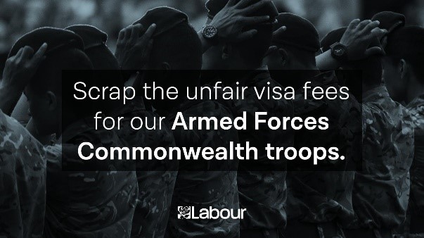 TanDhesi's tweet photo. It's unfair that those from the Commonwealth who have served in our Armed Forces and risked their lives to keep us safe face huge costs when applying for citizenship. 

I support @NickTorfaen, @JohnHealey_MP and @UKLabour in their calls for these fees to be scrapped. https://t.co/gIKL7ANSKo