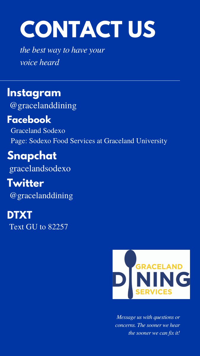 gracelanddining's tweet photo. If you have questions or concerns, please directly contact any of these socials and we will get back to you as soon as possible! https://t.co/PEkKMv7ilZ
