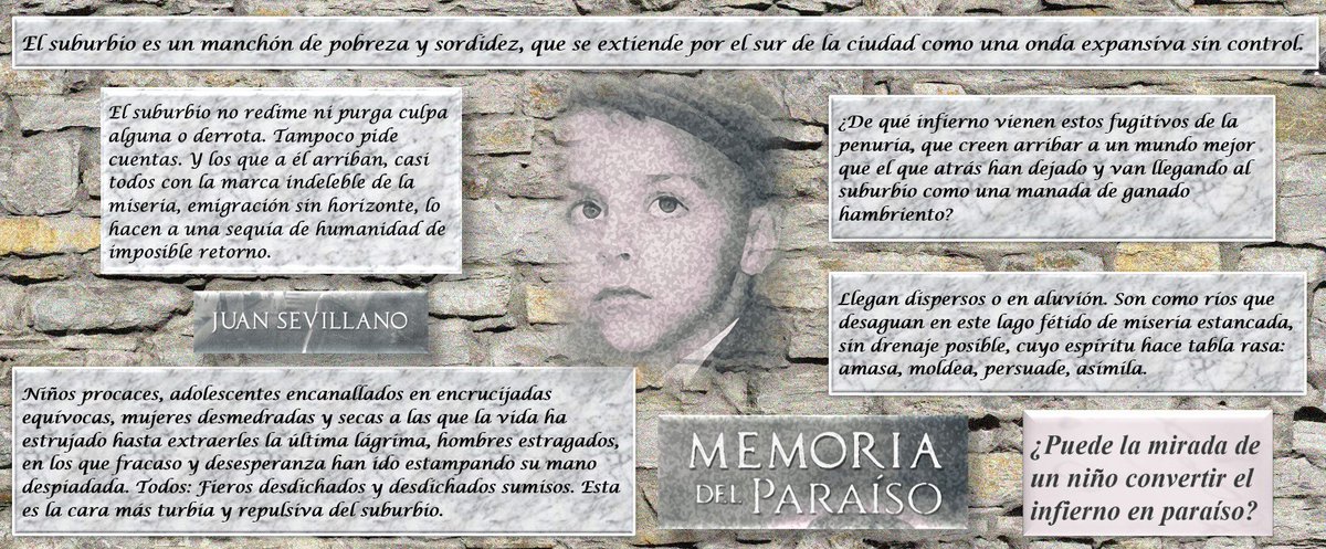 MEMORIA DEL PARAÍSO, <a href="/RoMemoria/">Juan Sevillano</a>  ¿De dónde vienen estos fugitivos de la penuria, que van llegando al #suburbio como una manada de ganado hambriento? 
#LEER GRATIS EN #KindleUnlimited  #Amazon:  
pge.me/MEMORIA_PAPEL 
#KINDLE: pge.me/MEMORIA_KINDLE