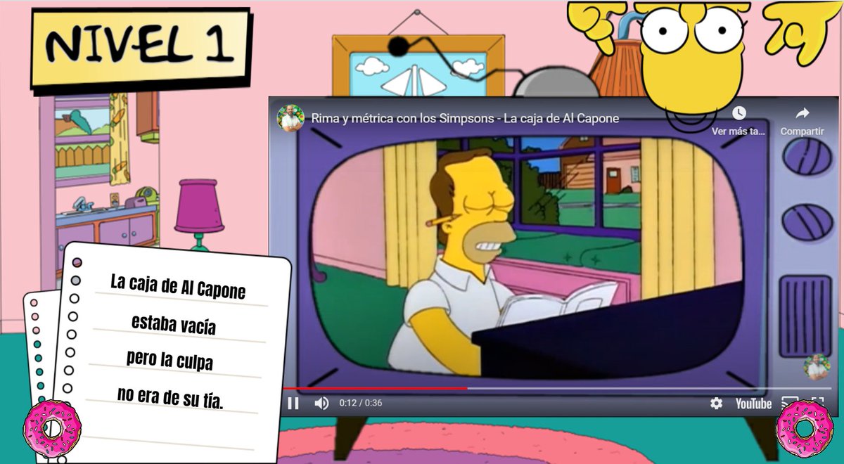 Carlosnegrin81's tweet photo. ¡Me confieso un fan incondicional de las 7 primeras temporadas de Los Simpsons!
Os comparto un @genially_es para trabajar el análisis de métrica y rima con momentazos de esta serie.

https://t.co/6A3Ie9Es7L

*Ficha para responder: https://t.co/niLGHXZkL3

¡Espero que os sea útil! https://t.co/FIQqpuzb3G