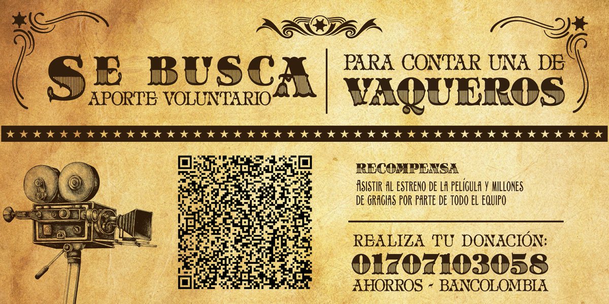 🌵 En #UnaDeVaqueros, así como Alfredo, uno de nuestros personajes, tenemos que rebuscarnos la platica. ¡Ayúdanos a contar esta historia! Dona así 👇