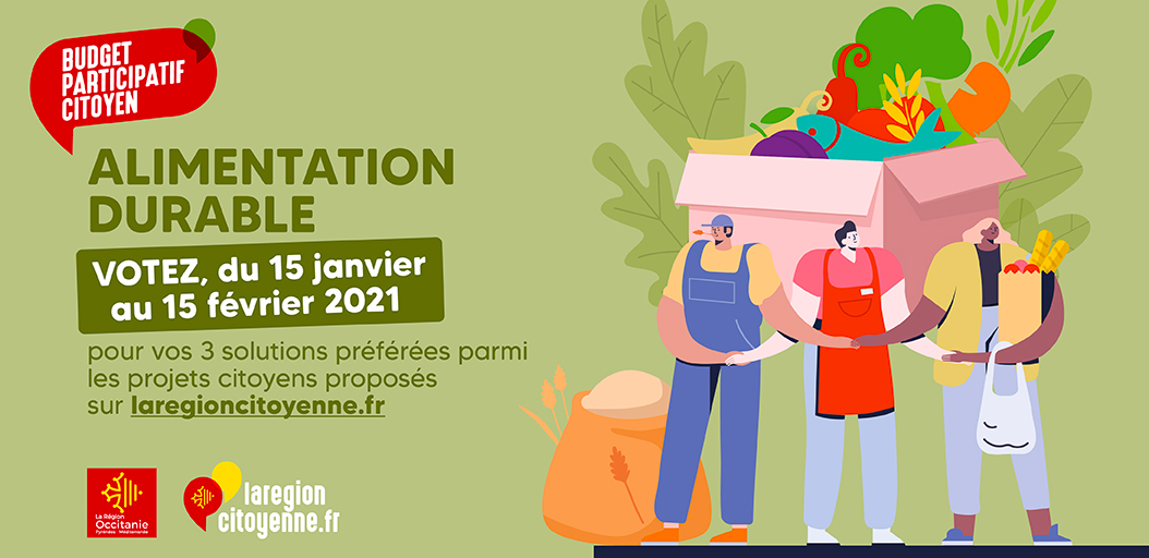 Soyez acteur de votre #alimentation, votez !
➕ de 180 projets #citoyens pour mieux consommer ont été proposés dans le cadre du #BudgetParticipatif #AlimentationDurable 👏
Aujourd'hui, c'est à vous de choisir vos 3⃣solutions préférées 👉 jeparticipe.laregioncitoyenne.fr/project/budget…
