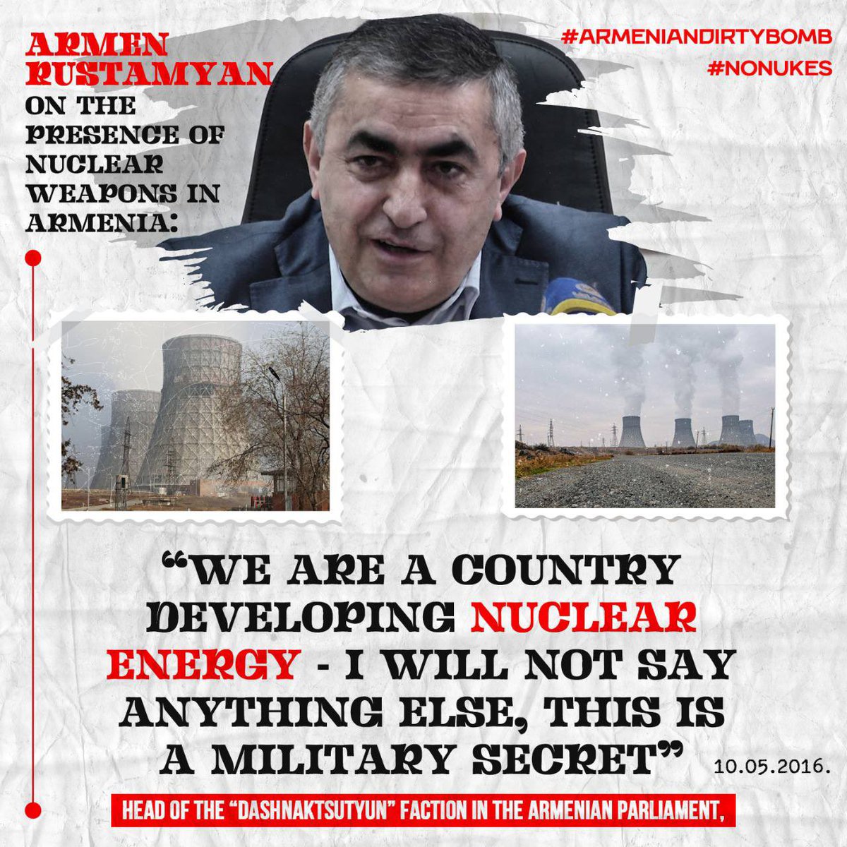 mammadovaaf's tweet photo. Russia and the EU are providing millions of dollars as loan &amp; donation to Metsamor for repairing and renovation. Armenia refuses it. Instead, they are thinking of creating nuclear weapons on the wastes of Metsamor. #NoNukes #ArmenianDirtyBomb #StopNuclearWeapon
@theatomproject1 https://t.co/HfbRgBiwXY