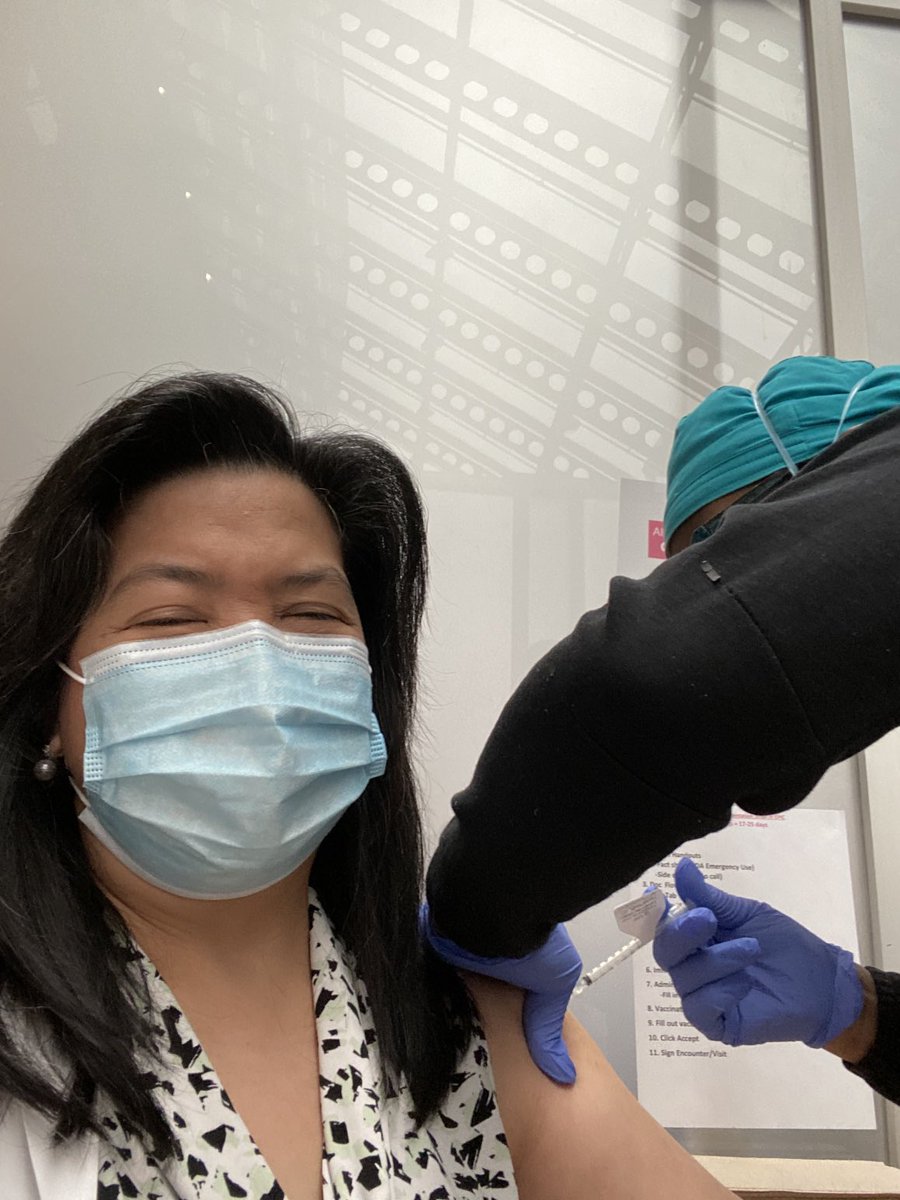 Finally got my Pfizer vaccine!  Thank you Mount Sinai Hospital!