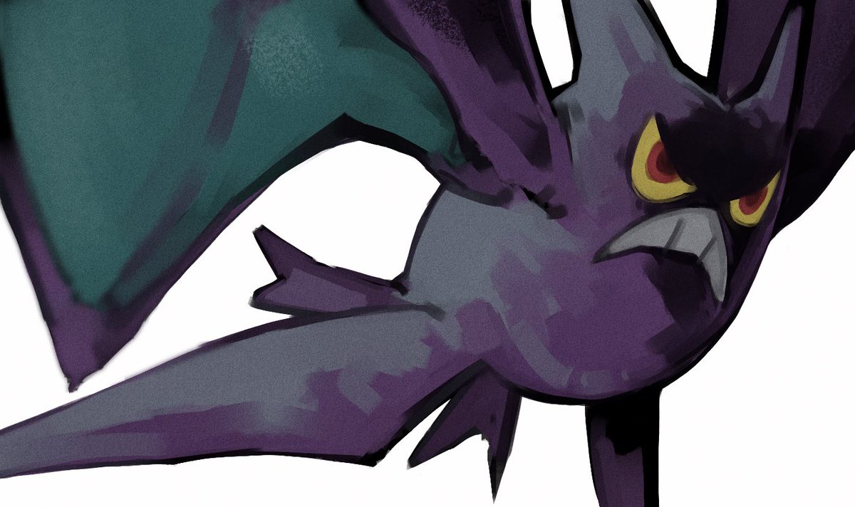 ポケモン ポケモン クロバット 似なくて2枚描きました フォロワーさんの推しが描きた ナカノのイラスト