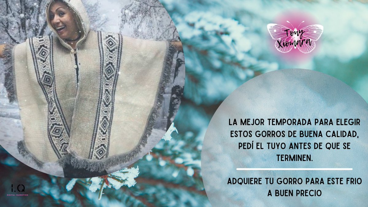 XiomaraTony's tweet photo. No te pierdas estos increíbles productos, ponchos y gorros para la temporada, para que pasar frio no?
cualquier duda o consulta, no dude en consultar.
#ponchos
#frioooo
#ponchosparaelfrio
#TemporadaDeFrio
#gorros
#gorrosparaelfrio https://t.co/fCJkHPRI7U