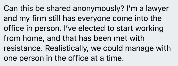 Getting lots of messages like this from law firms