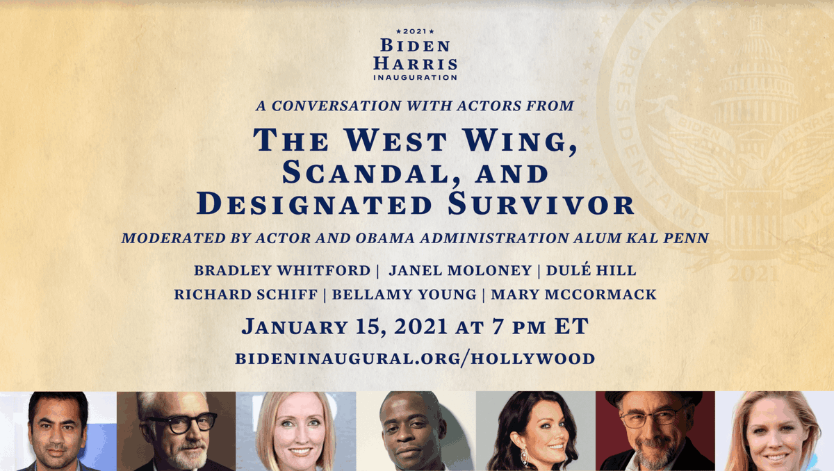 We got tickets for a special event supporting the  @BidenInaugural that is tonight:  https://www.bideninaugural.org/Hollywood   #Inauguration2021