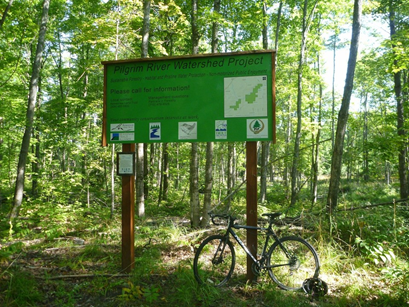 In Michigan, the #LWCF Pilgrim River Forest Legacy Project permanently protected &amp; provided public access to 3.5 miles of the Pilgrim River. The area contains much of the Pilgrim River, its tributaries and headwaters, all which drain into the Great Lakes.