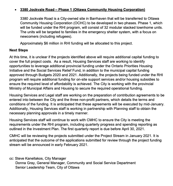 JimWatsonOttawa's tweet photo. Today, our housing staff provided an update on the projects selected for the Rapid Housing Initiative. 

These 4 projects will result in an additional 109 affordable and supportive housing units. 

My thanks to our federal and local partners for their tremendous support on this! https://t.co/D8wmM9gsyU