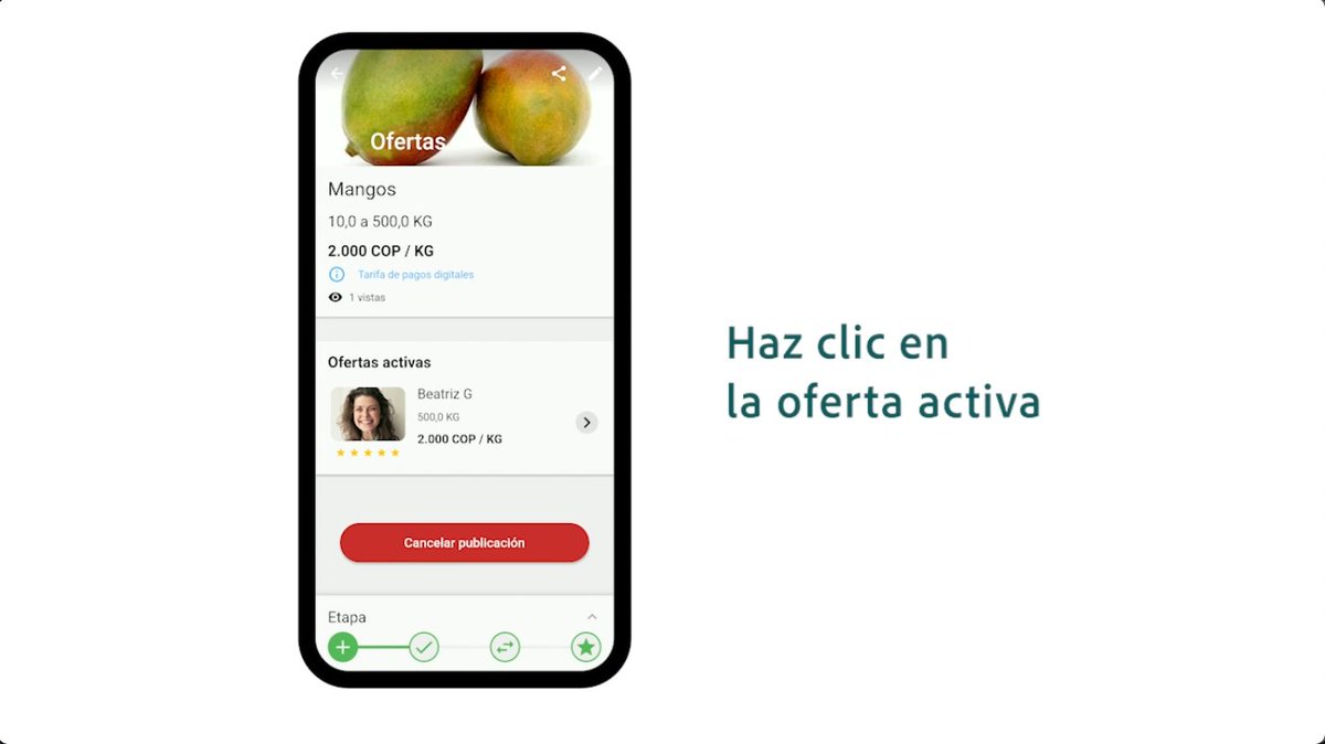 👩‍🌾 Sigue estos 7 pasos y comienza a ofrecer tus productos 🥑🍅 a más compradores por medio de nuestra aplicación Listo: Mercado Agrícola. 🌱📲 ¡Mira el video para vendedores! youtu.be/3_prHub465o
#TransformacionDigital #campojusto #CampoColombiano
