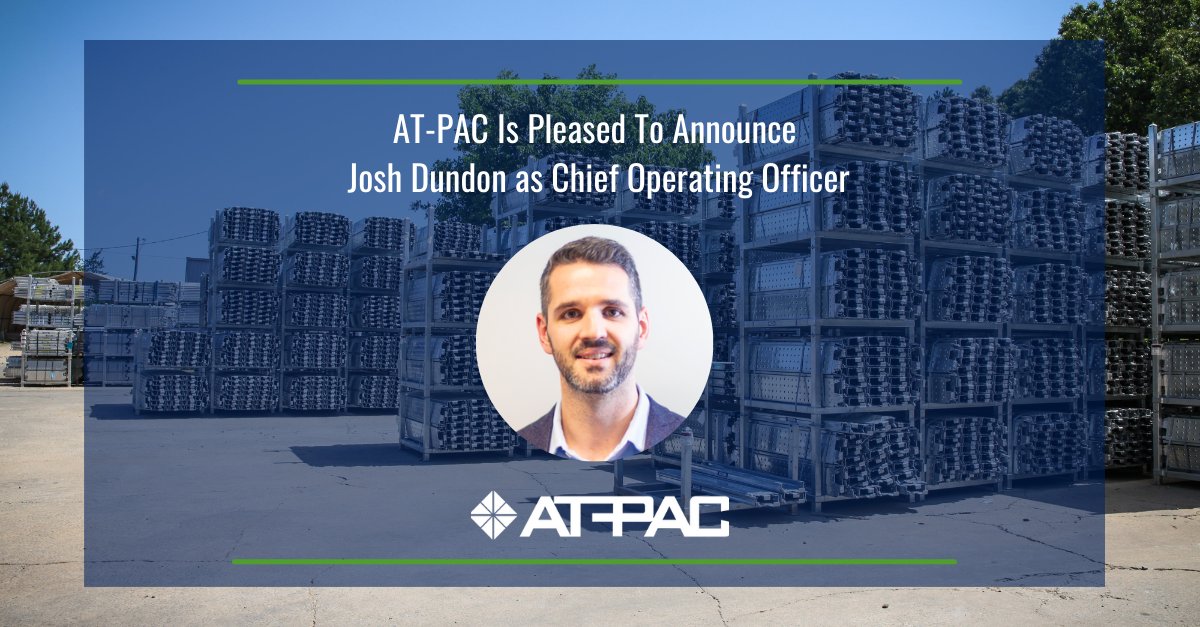 ATPAC_Global's tweet photo. AT-PAC is pleased to announce the appointment of Josh Dundon as our Chief Operating Officer. Please join us in congratulating Josh on his promotion into this new role and contact us today to learn more about our Ringlock scaffold solutions!
https://t.co/2tTVpyW9Fx https://t.co/hQu4rghs1p