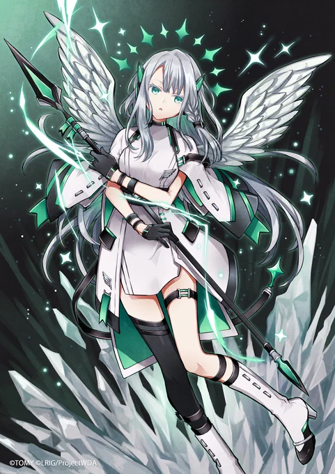 本日発売のWIXOSS「GLOWING DIVA」にて【バン=ピアニッシモ】【翠天 スカジ】、「DIVA DEBUT DECK Card Jockey」にて【聖天 ミカエル】描かせていただきました〜っよろしくお願いします!
#WIXOSS
#ウィクロス発売記念 