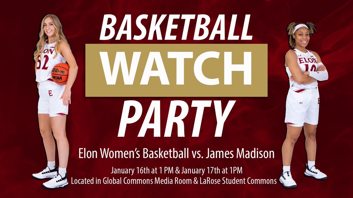 ElonPhanatics's tweet photo. Hey Phanatics!! Join us this weekend for some Women’s Basketball as they take on JMU! ROLL PHOENIX!!! https://t.co/NE7jx6zIIS