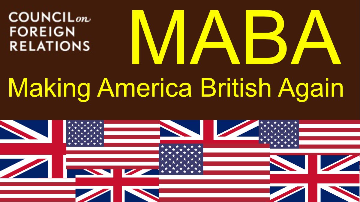 8 of 40 It boils down to MAGA vs. MABA.Trump wants to Make America Great Again. The CFR wants to Make America BRITISH Again.It's that simple.