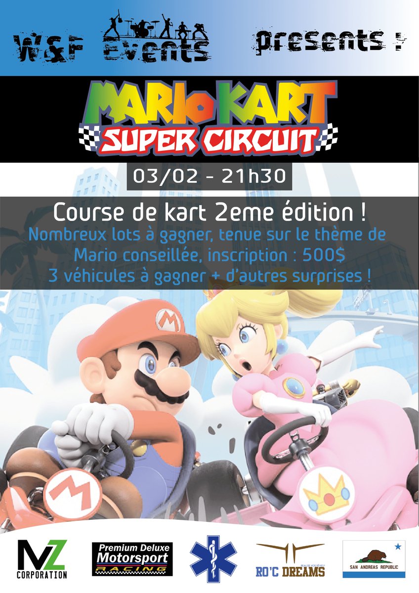HorizonEventsSA's tweet photo. Here we go !! Le retour de la course de Kart sur le thème de Mario !
Préparez vos plus beaux déguisements, les inscriptions sont ouvertes au près de W&amp;F Events ! https://t.co/77MRSrK6HT