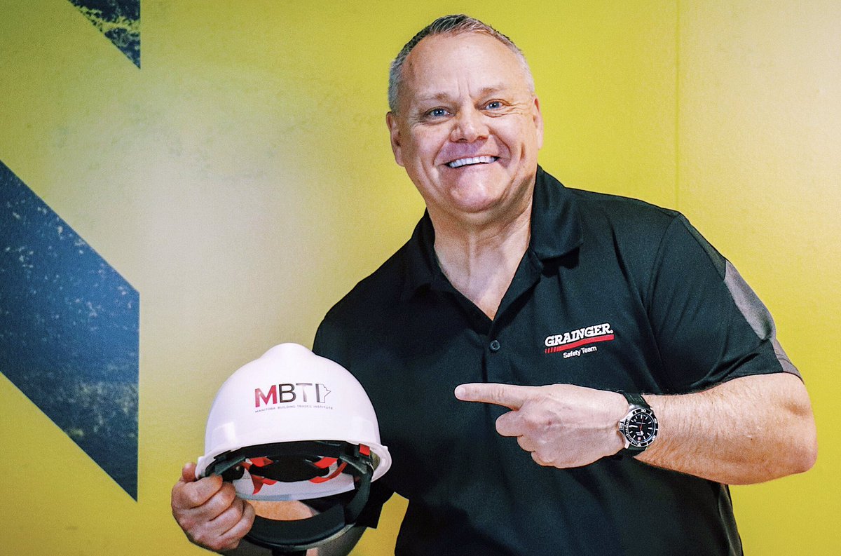 MBTInstitute's tweet photo. We had a great time filming a new #TryTheTrades orientation video with our friends at @GraingerCanada yesterday. 👀 Keep an eye out on our website in the coming weeks to see the full PPE demo #safety #MBTI #construction https://t.co/Imc4U9Jts5