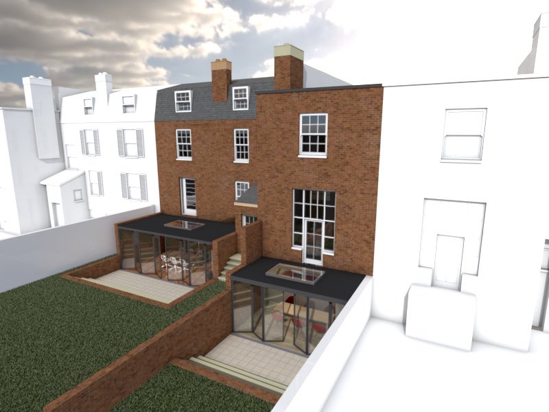 adesignlimited's tweet photo. Approval in for the internal remodelling and 2 separate rear extensions to this Grade2 listed building in Blackheath #PlanningLegends https://t.co/nS2Z28UdpT