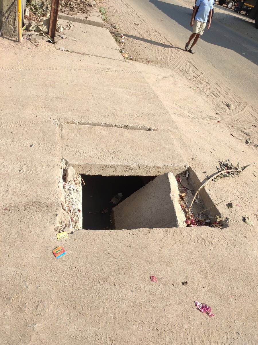 aayush_gupta's tweet photo. Newly constructed drain Culver slab breaks in just 3 months entering a lane... Kudos to the civil engineering company .location khapuria industrial estate main road before ruchi factory lane @CMCCuttack @AnanyaDasIAS @CuttackDM https://t.co/ggvOAlW0ll