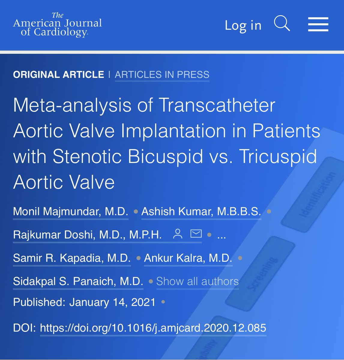 MonilMajmundar's tweet photo. @devina_adalja @DrShariff_M #tavr #aorticvalve #bicuspid #tricuspid #stenosis #metaanalysis #cardiotwitter #MedTwitter https://t.co/pgo1hyrCW4