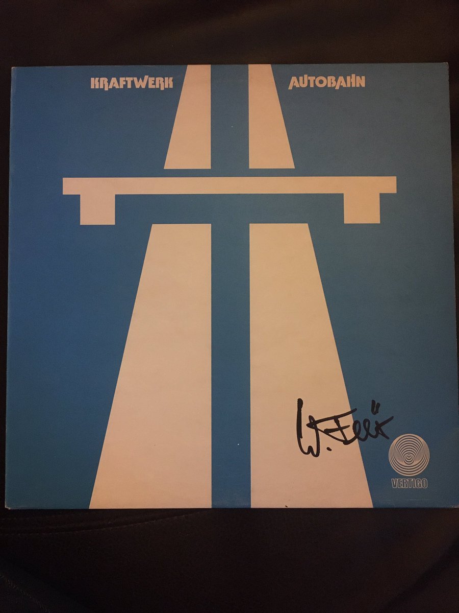 No.4 on the list is Autobahn by Kraftwerk also from 1974 - here’s my U.K 1975 embossed copy signed by Wolfgang Flur - what can I say? An absolute electronic classic
