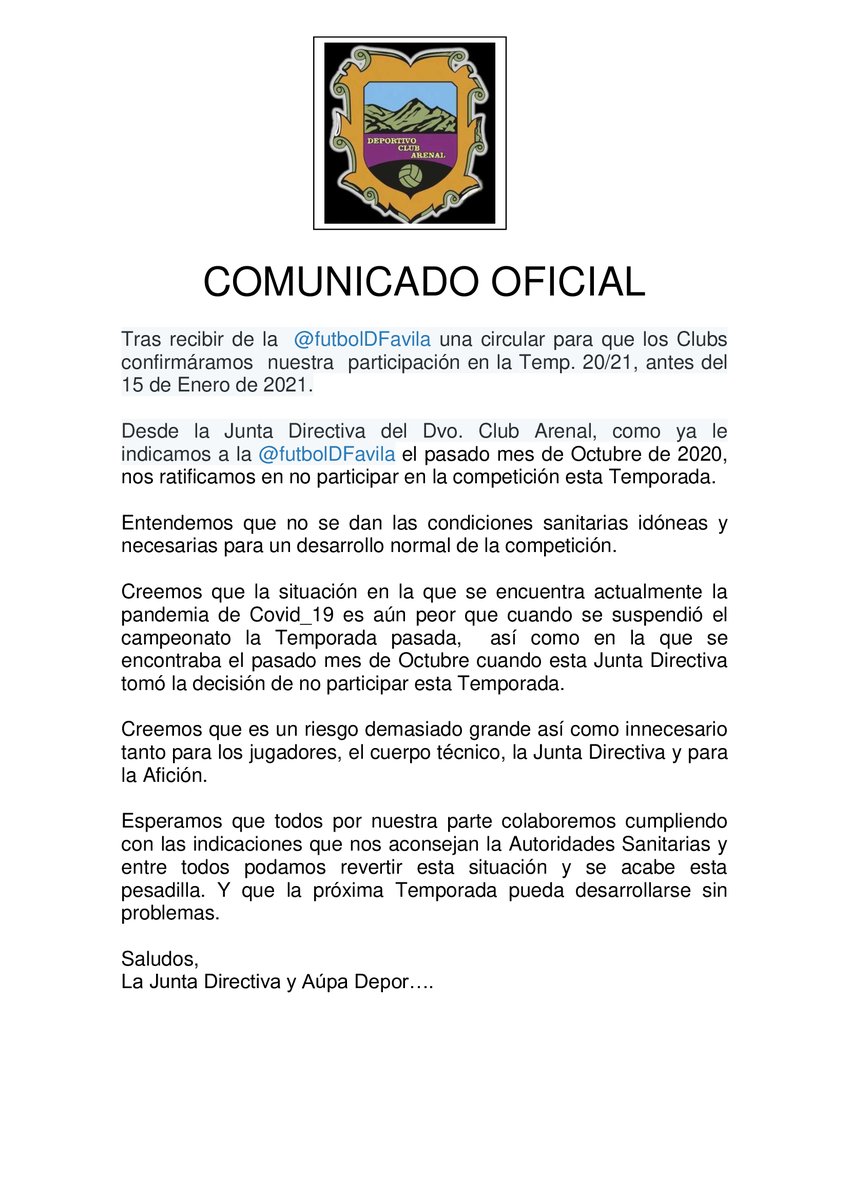 DeportivoClub Arenal (@deportivoarenal) on Twitter photo 