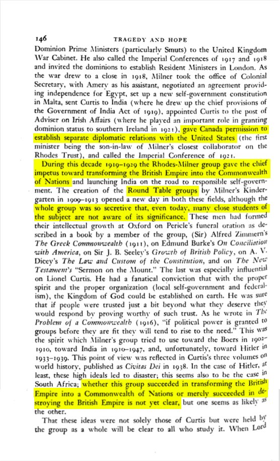 11 of 40 After Rhodes's death, Alfred Milner took over his movement.Beginning in 1909, Milner set up secretive "Round Table" groups in English-speaking countries, to propagandize for a worldwide, English-speaking federation, in accordance with Rhodes's vision.