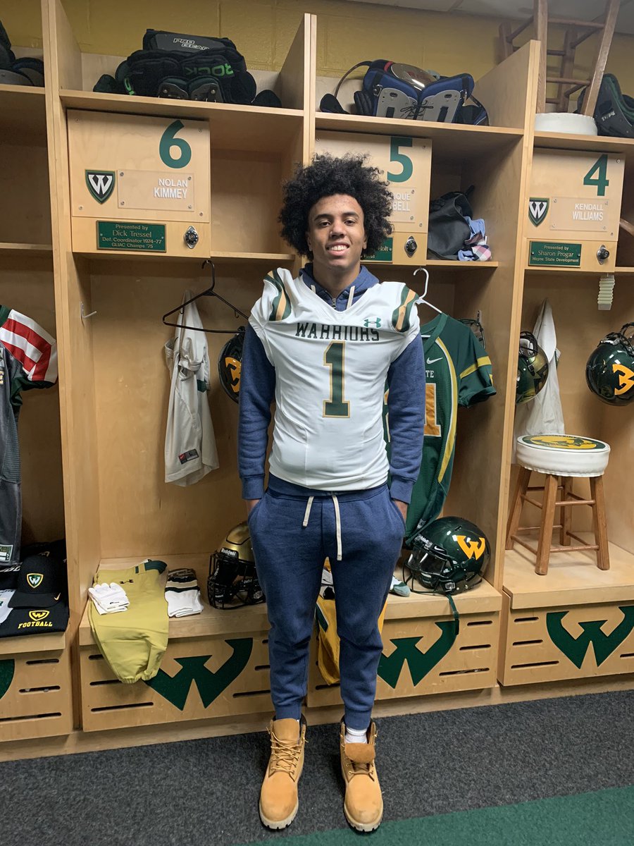Thank you <a href="/Leefball1/">Paul Winters</a> <a href="/RealCoachWest/">Lou West</a> and Coach Kazmierski <a href="/WSUWarriorFB/">Wayne State Football</a> for a great visit and the PWO. Really appreciate it🏈🏈
