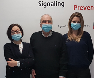 MarchePN56's tweet photo. Visite de Tamara Krupskaya, #ISMU International Relations, d'Irkoutsk, ici avec Zuzana Macek-Jilkovia et Patrice Marche #IAB pour le projet PHC avec la Russie sur les marqueurs sanguins cancer du foie @IAB_Officiel https://t.co/GCz0QRKpCK