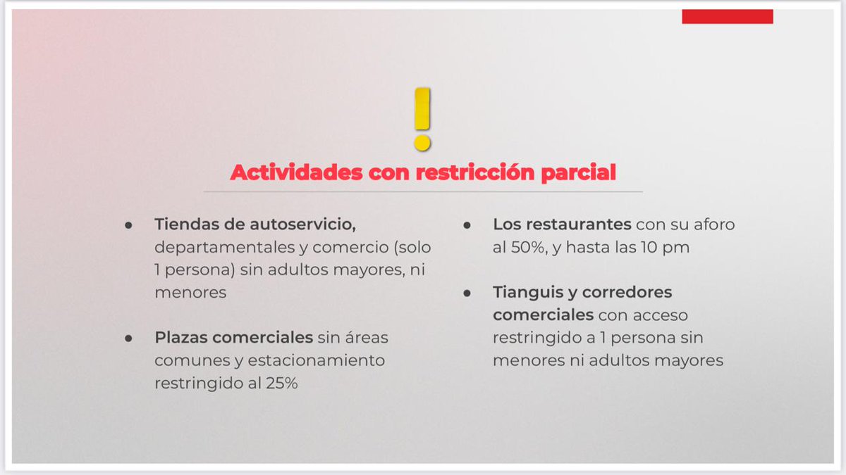 Notisistema's tweet photo. Estas son las actividades permitidas y no permitidas en Jalisco durante los próximos 15 días. https://t.co/d23veUTod2