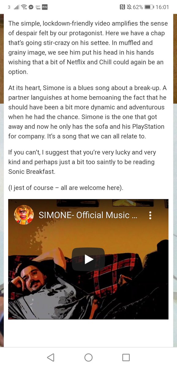 Top review of our new music vid SIMONE by sonicbreakfast.com. Read the full review by visiting sonicbreakfast.com or visit circusofbones.com 
#music #newmusic #newrelease #newmusicfriday #musicvideo #simone #circusofbones