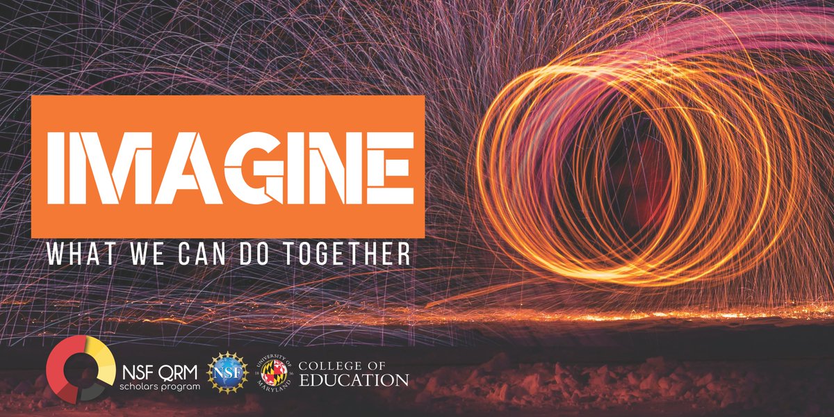 The NSF QRM Scholars Program is excited to announce that applications for our 2021-22 cohort are NOW OPEN!

Check out the announcement (go.umd.edu/QRMS-News) or head straight to the application portal (go.umd.edu/NSF-QRM-Schola…).

Applications are due 4/15/21.