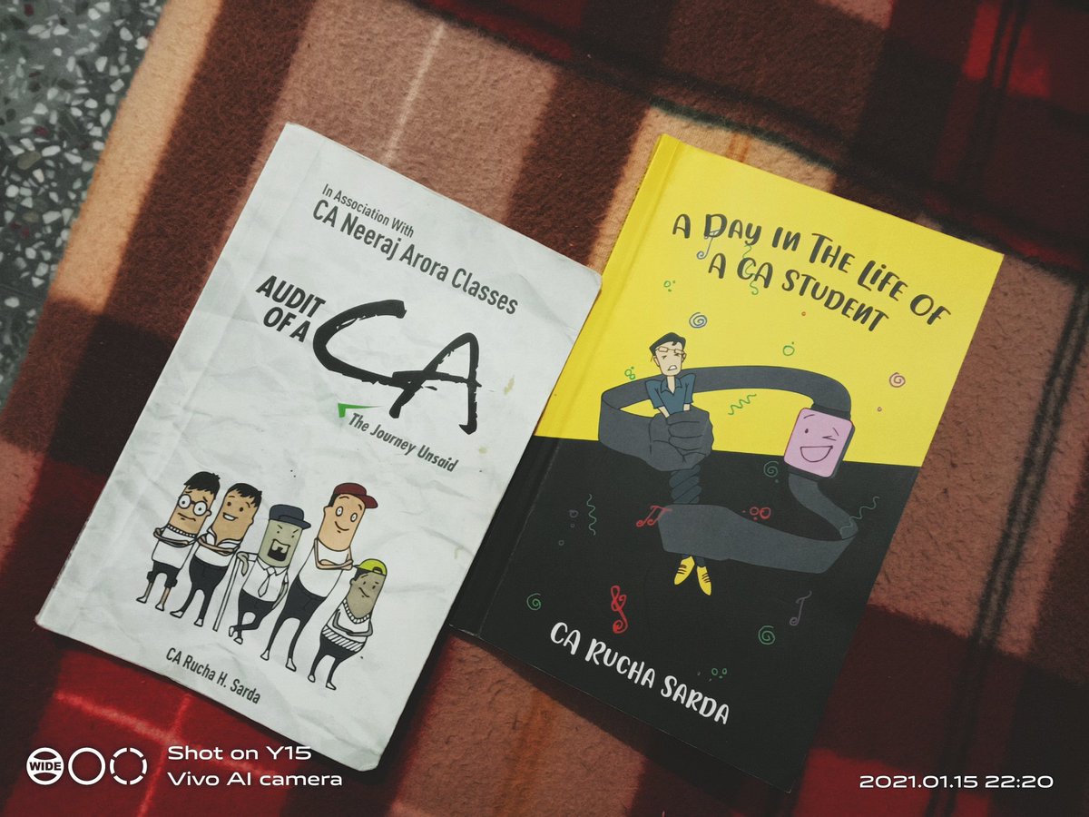 avi_kishor's tweet photo. @RuchaSarda @neerajarora91 Awesome books Mam &amp; Sir...... 🤩🤩 😃😃
Already read the first one.... 2nd one is on the way 🥳🥳 Every CA student should read this... A non CA student should also read this to feel ups and downs in the #LifeofaCAstudent
#CA #Commitment 😊😊 https://t.co/Dxbsj7LeSJ
