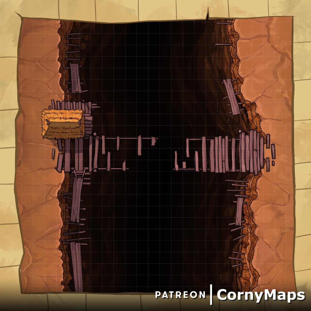 CornyMaps's tweet photo. The bridge is ruined, but is it unusable? Ask the barbarian to check first. 5$ will get you this and many more maps @

https://t.co/kuWAQCDjGm

#chasum #pit #bridge #wrek #desert #sand #canyon #abyss #dnd #pathfinder #harpy #adventure #ttrpg #wargame #outpost #fantasy #battlemap https://t.co/95TkA6uHJ6