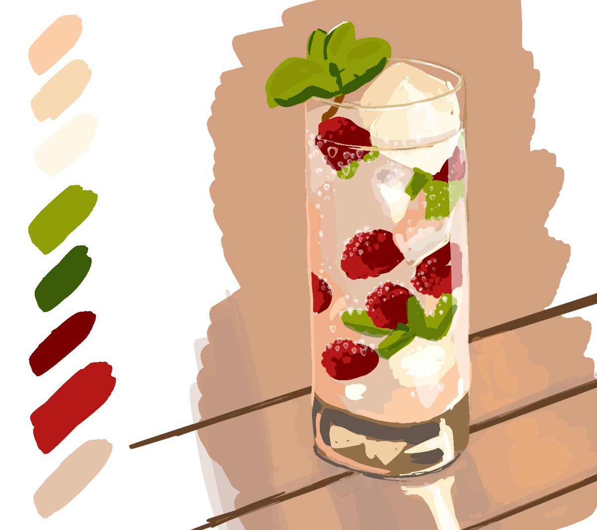 Some studies from photo ref #Procreate #digitalart #painting #drawing #cocktail