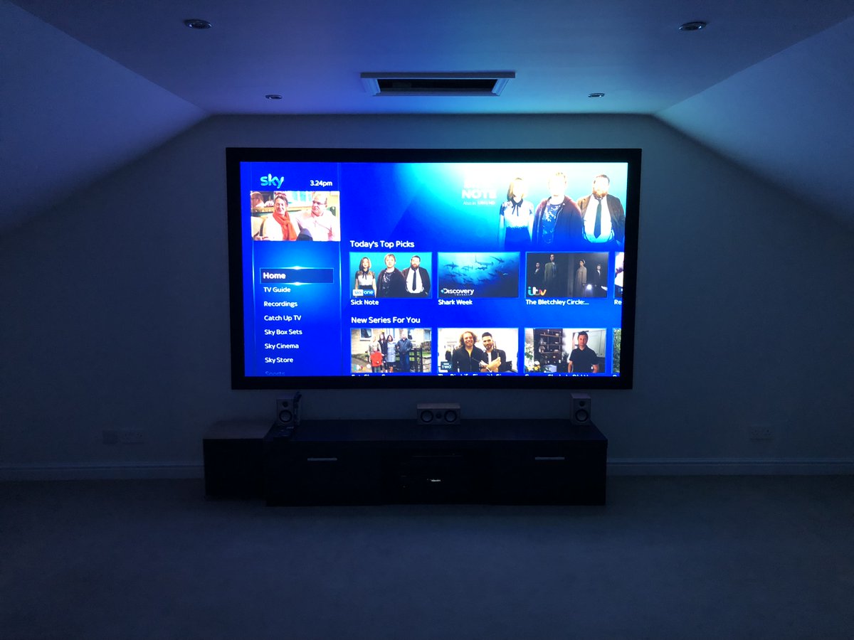 CleerVu's tweet photo. 🔥Complete cinema room created by @CleerVu⁠ 🔥
We specialise in:
💭 Aerial, Satellite &amp; Audio Visual solutions. ⁠
☁️ Sky TV packages.
🤓 Smart home design &amp; installation. ⁠
🖥 Cinema rooms, multi-room audio &amp; simple control.⁠
📶Wired &amp; wireless home networks.⁠
⁠
PM for info https://t.co/EsHS4SmIaw