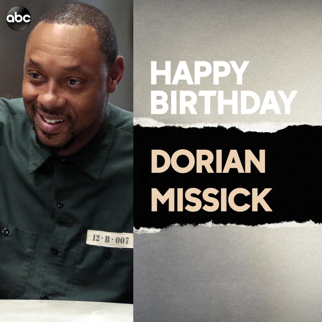 Wishing a very happy birthday to Dorian Missick!  