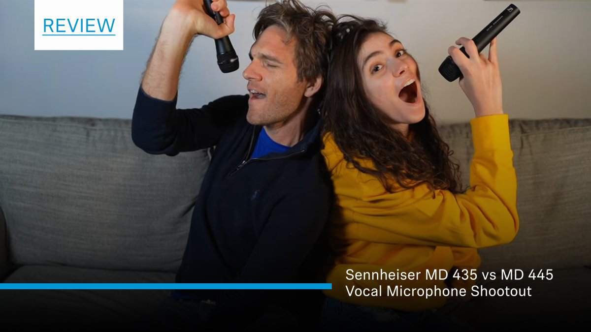 Sennheiser's tweet photo. Watch @SeanDanielMusic and Andrea Silvestro as they talk about the different things you might be looking for in a live microphone, pickup pattern, handling noise, feedback, etc. with our #MD435 and #MD445.
Watch them here: https://t.co/jbhYltYlxq https://t.co/6n74kiXQJI