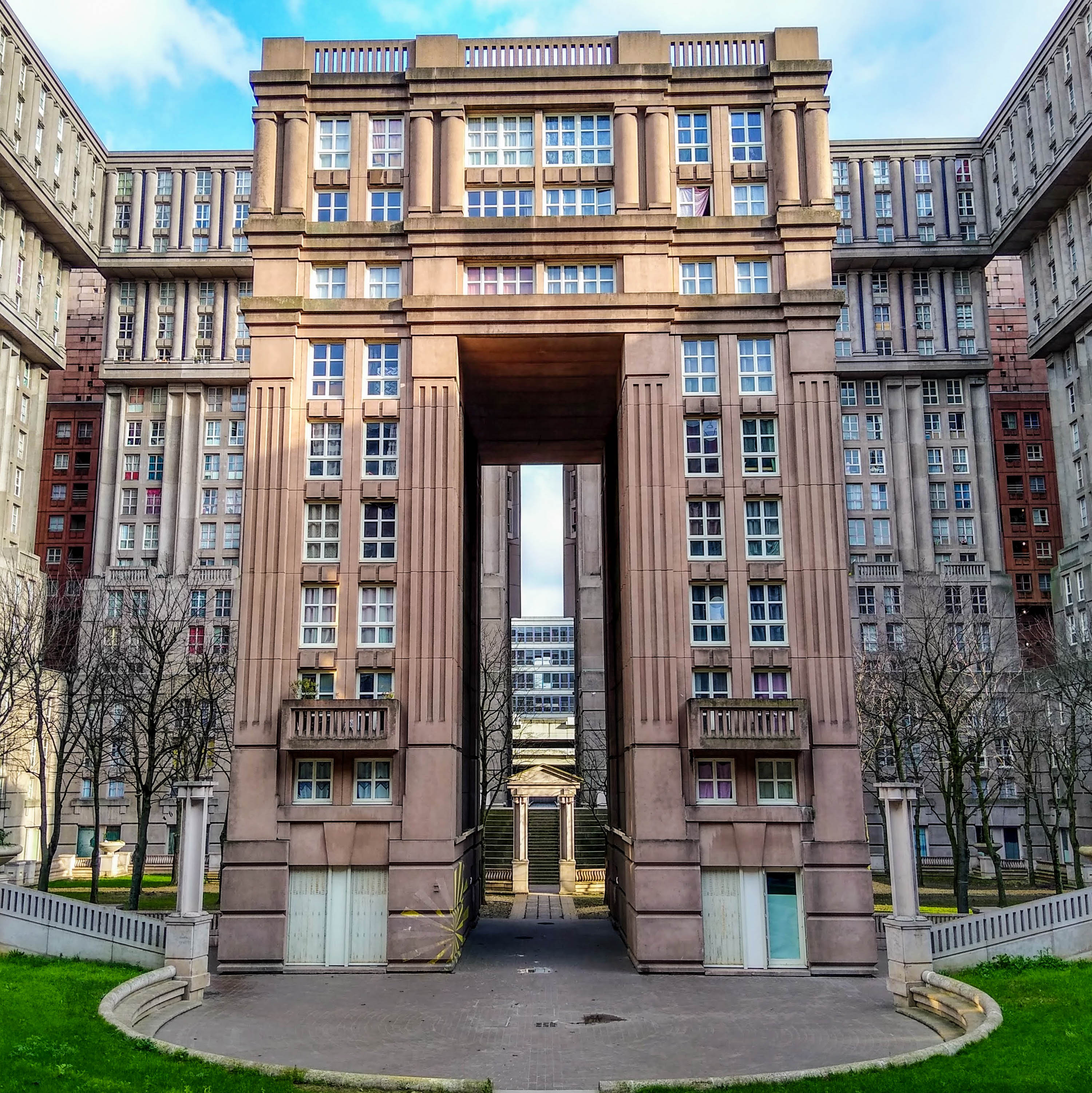Thetimtraveller Sometimes Think I Could Do A Whole Side Series On The Mad Architectural Projects Of The Paris Suburbs This Is Les Espaces D Abraxas A 19 Apartment Complex In Noisy Le Grand