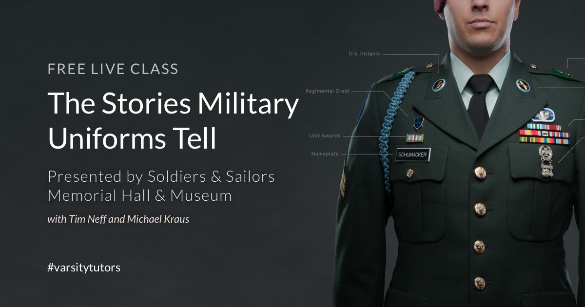 Soldiers and Sailors are having a FREE seminar about the importance and stories behind military uniforms. The meeting is being held on Wednesday January 27 at 7:00PM EST. Find out more information and enroll here: buff.ly/2XI0I9m