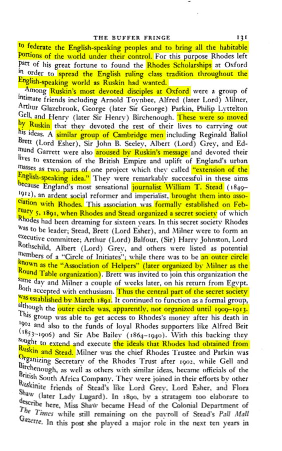 20 of 40 To the British, the delay was intolerable.It proved that Americans could not be trusted to make important decisions.The Milner Group sought a "Canadian" solution — manipulating the US into a Dominion-like arrangement, with Britain controlling our foreign policy.