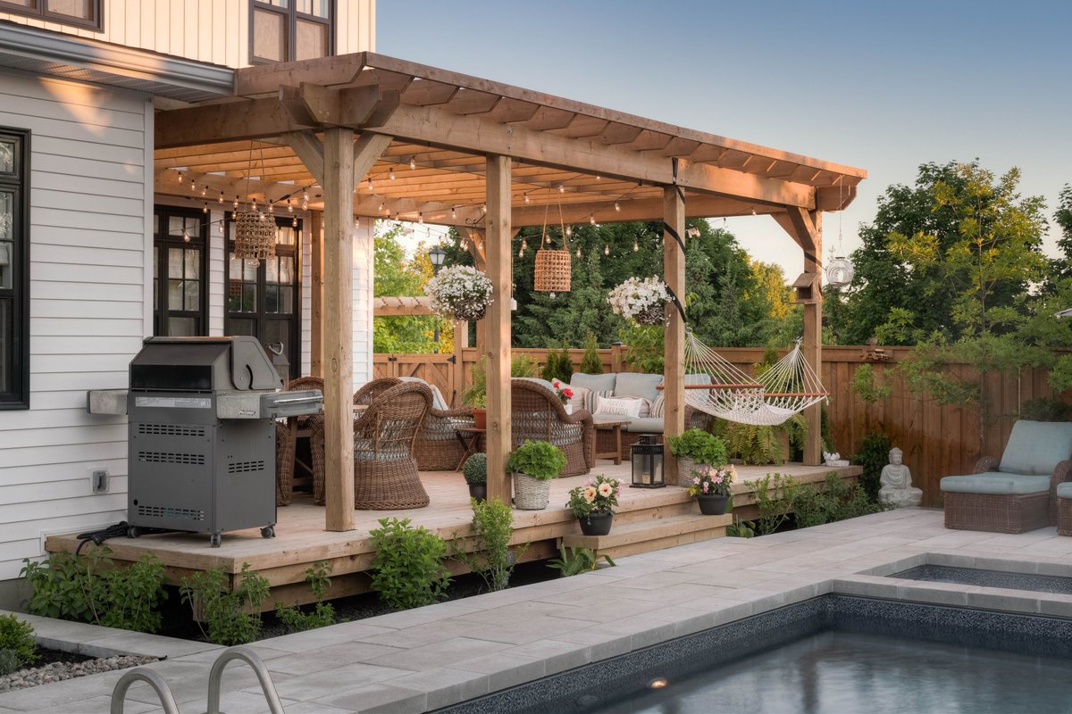 thepoolcraftco's tweet photo. As we head into the weekend, we wanted to showcase one of our favourite projects. 

From the family slide to the landscaping, to the large size of this custom pool, we want to know: what's your favourite part of this backyard design? 

 #outdoorliving #landscapedesign #poolcraft https://t.co/8i1ciUQjE4