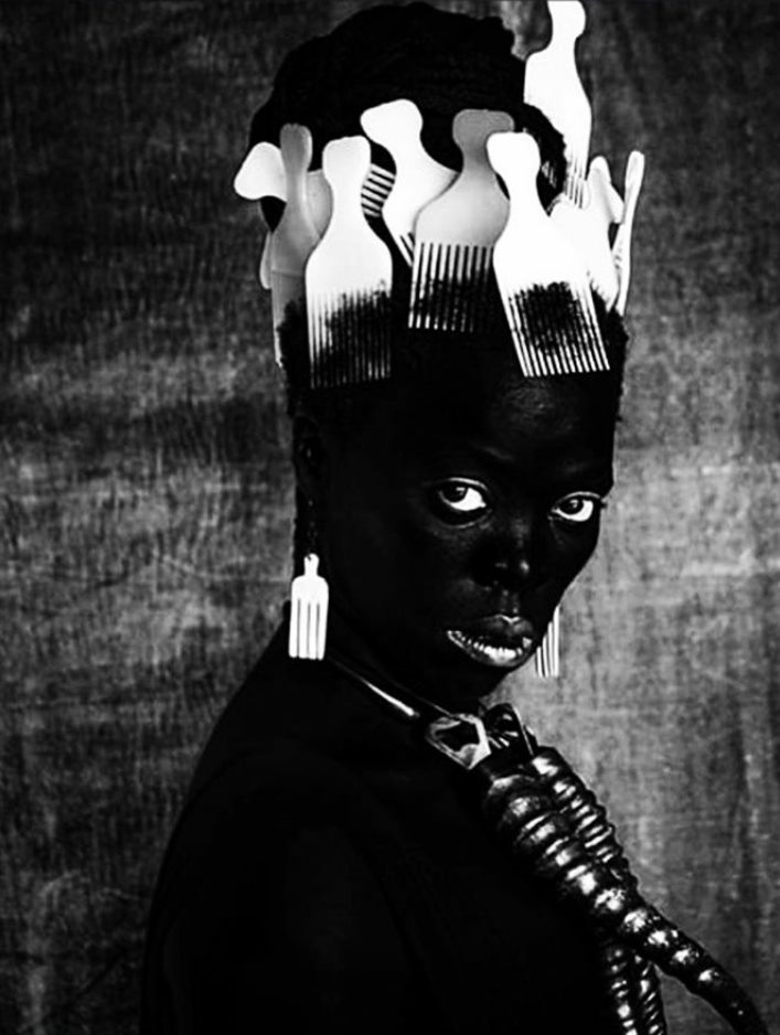Zanele Muholi is a South African visual activist and photographer. For over a decade they have documented black lesbian, gay, bisexual, transgender and intersex people’s lives.Zanele Muholi, Qiniso II, Durban (2019)